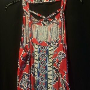 Red, white and blue Crown & Ivy maxi dress